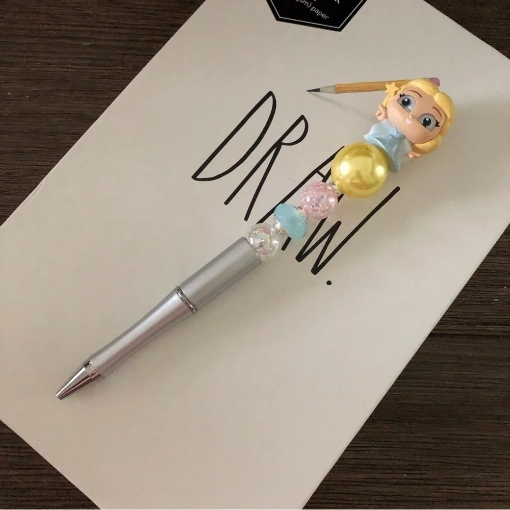Disney Doorables: Pinocchio: The Blue Fairy handmade beaded pen
